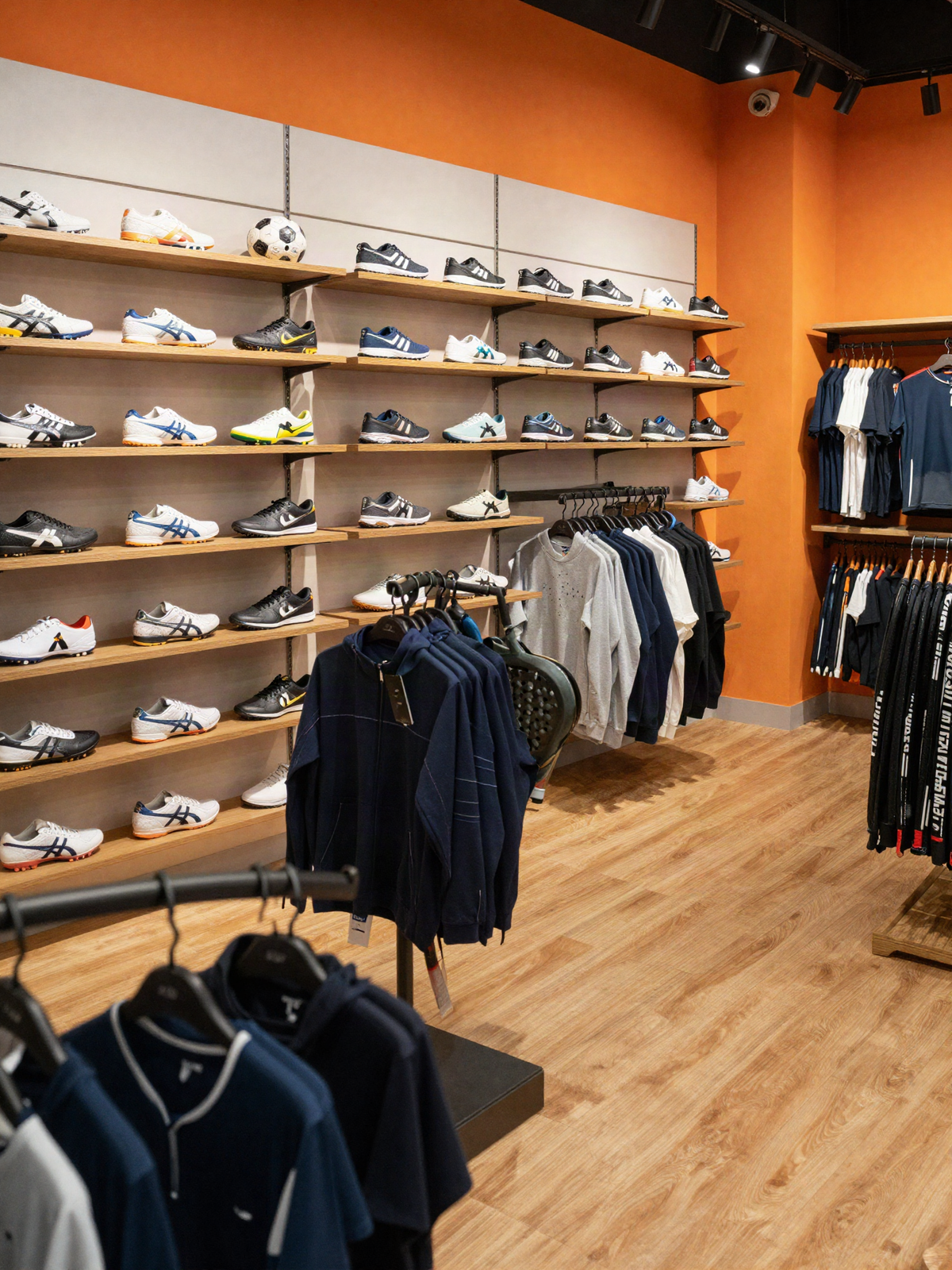 Intérieur d'un magasin de sport